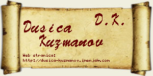 Dušica Kuzmanov vizit kartica